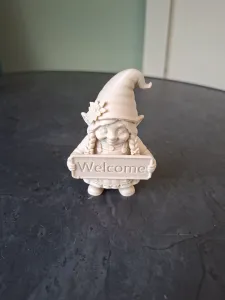 Welcome Garden Gnome Figurine