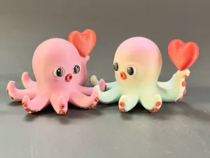 Sweetheart Octopus - Cute valentines Day Companion
