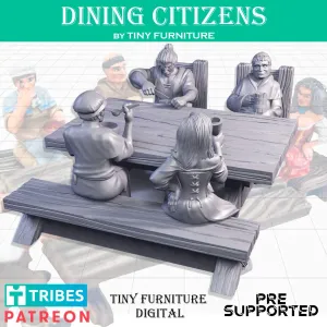 Dining citizens (SITTING FOLKS)