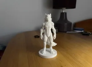 Furry Wolf – Muscular Anthropomorphic Figurine