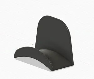 Headphones wall stand - with and without holes to mount
