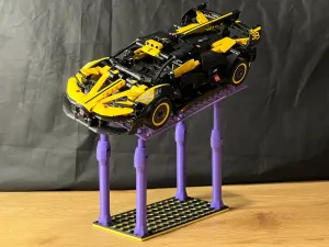 Adjustable display stand on ball joints