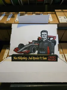 Nico Hulkenberg Audi Revolut f1 team display