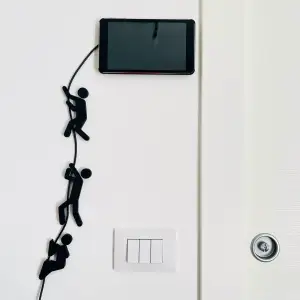 Cable Management Decoration for Home - Climbing Men