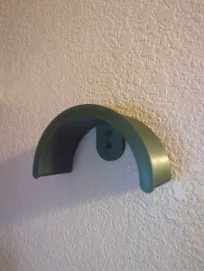 Simple wall mounted headphone stand
