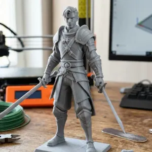 swordsman with 2 swords