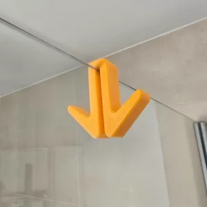 Duschkabinenhaken Handtuchhaken v1 Doppelt