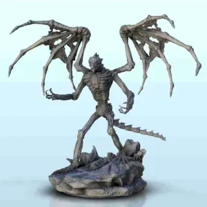 Lord skeleton with wings - figure dark miniatures warhammer