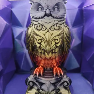 Solvyr Quillwarden — The Gilded Owl of Living Knowledge