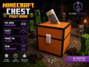 🎮💰 Minecraft Chest Piggy Bank 💰🎮