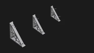 Heavy-Duty Structural Brackets / Corner Supports (Set of 3 S