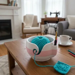 The Ultimate Crochet Yarn Bowl with Storage Slots