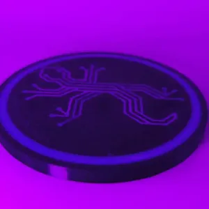 Cyberpunk Gecko Coaster
