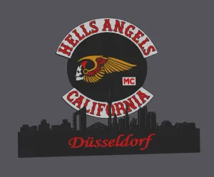 MC - Hells Angels Germany Dusseldorf Skyline
