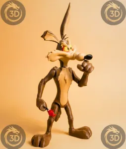 Figura Articulada Will E. Coyote Looney Tunes No Ams