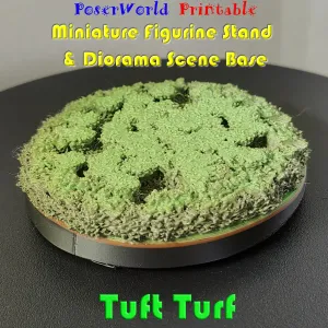 Tuft Turf Figure Stand and Scenic Diorama Base