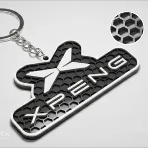 XPeng logo keychain