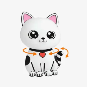 Print-in-place cat with rotating head & tail