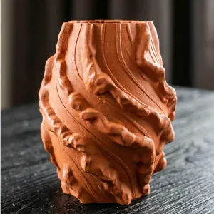 Organic Swirl Vase | Parametric Abstract Planter | Modern