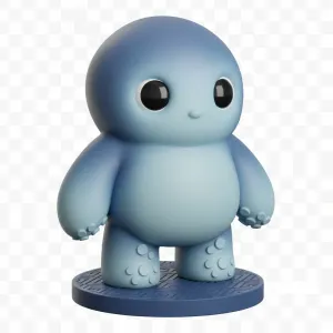 💠 Azure Pebblekin – Minimal Guardian Creature