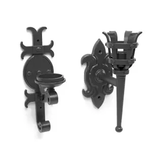 Medieval wall lamps