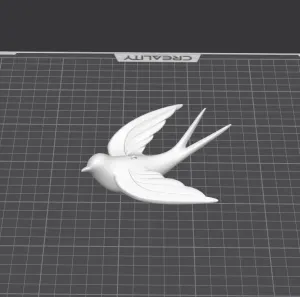 Flying Bird Ornament Decor | Minimal Hanging Swallow Accent