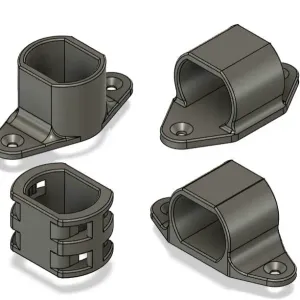 Modular Mounts for DC Motor – Screw & Zip Tie Options