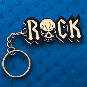Keychain Rock Skull
