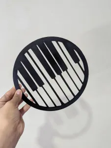 silueta  musical piano