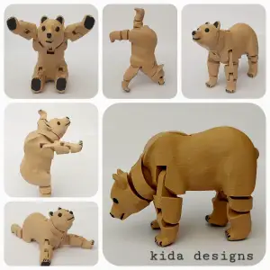 Articulated Bear (Print-in-place)