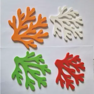 Coral cup coaster set