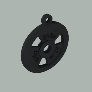 GYM WEIGHT KEYCHAIN