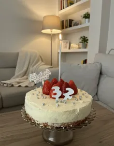Birthday cake topper numbers 32,23 decorations