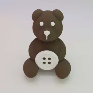 Tiny Button Teddy Bear