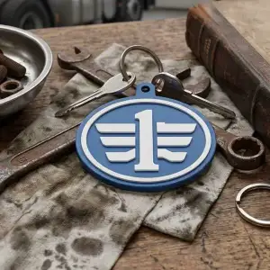FAW Logo Keychain – 4 Color / Single Color Option