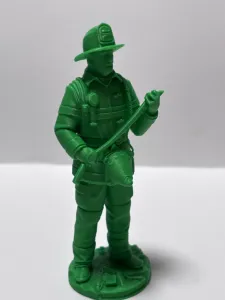 Fire fighter sculpture