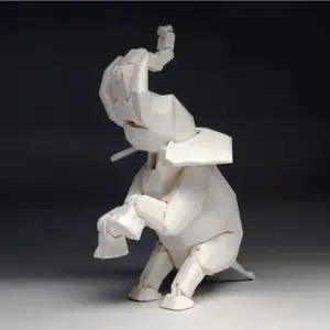 moving elephant
