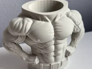 Muscle Man Pen Holder - Bodybuilder Pencil Cup