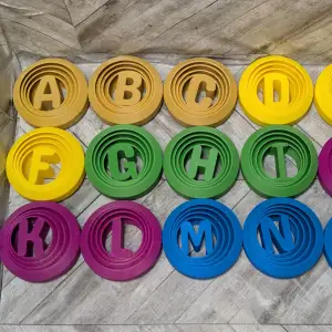 Circular Single Letter Fidget - Small (Full Alphabet)