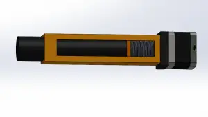 Mechanical piston with stepper motor