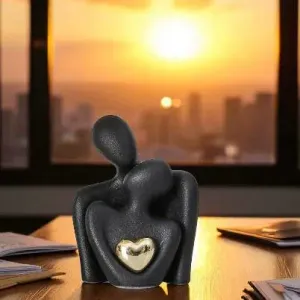 The Embrace of Eternal Love - Sculpture of a Couple in Love