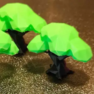 Tiny low poly oak tree