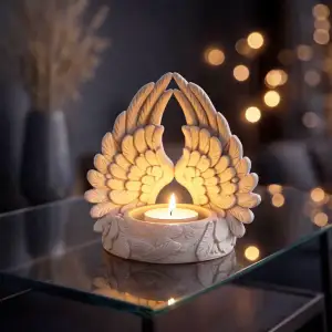 Angel Wings Candle Holder | Guardian Angel Figurine