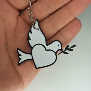 Dove keychain