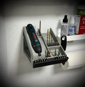3D Scanned Bosch Go Screwdriver Organizer & Bit Holder - Wal