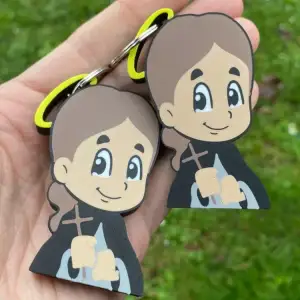 Jesus with Cross Keychain