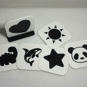 High Contrast baby cards