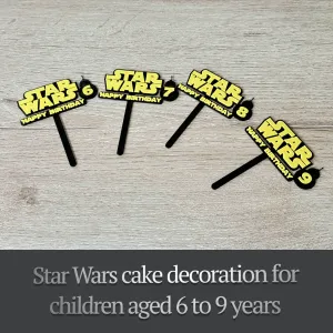 Star Wars cake decoration for children aged 6 to 9 years