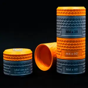 Modular Honeycomb Storage Container / Label space