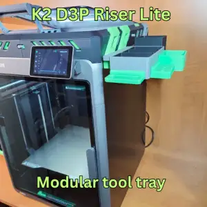 Modular tool tray for K2 D3P riser LITE